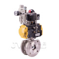 SIT  dn25 flange pneumatic UItra thin ball valve